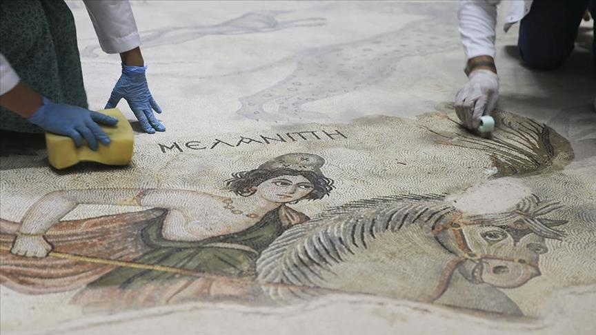 Expert team carefully preserves artifacts at Turkish museum