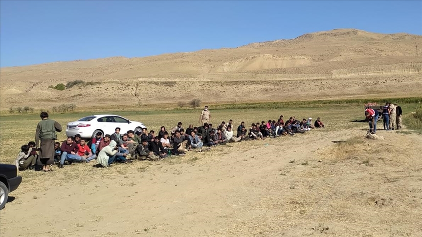 Van'da 14 kişi kapasiteli minibüse bindirilen 71 düzensiz göçmen yakalandı
