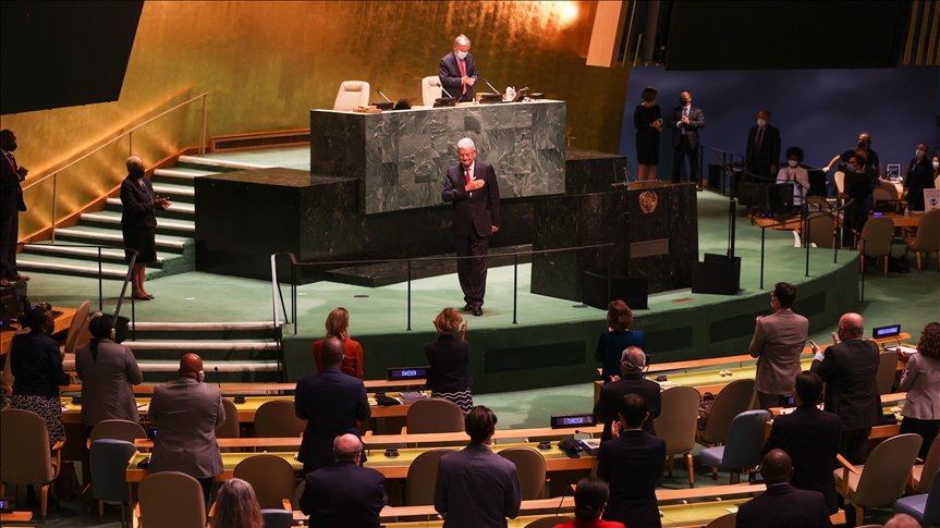 Volkan Bozkir hands over UNGA presidency to former Maldives top diplomat
