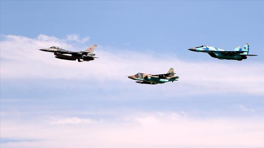 پایان رزمایش هوایی مشترک ترکیه و جمهوری آذربایجان