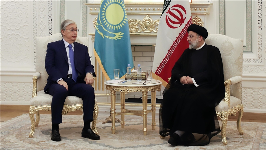 دیدار روسای جمهور ایران و قزاقستان در دوشنبه