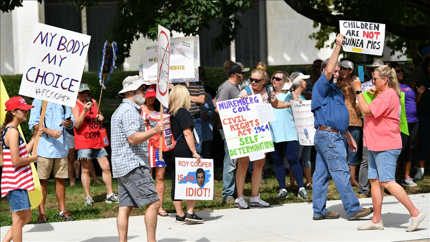 SHBA, protestë kundër vaksinimit të detyrueshëm në Karolinën Veriore