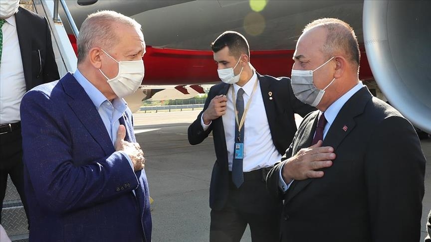 Arrival of the Turkish President to attend the 76th UN General Assembly