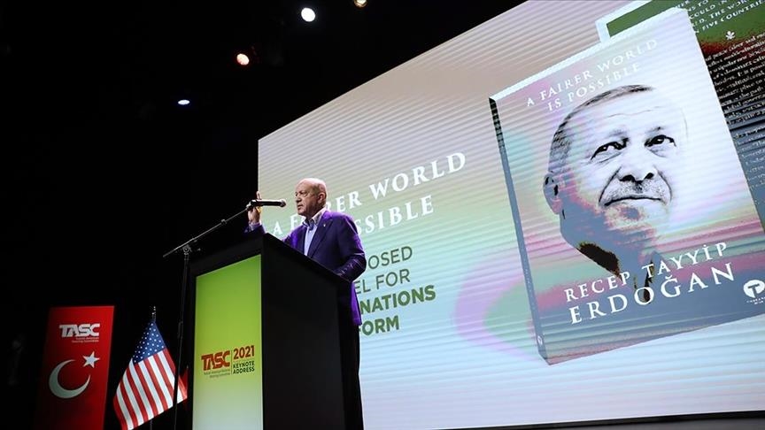 New York, prezantohet libri i presidentit Erdoğan "Një botë më e drejtë është e mundur"