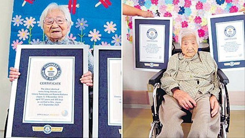 Japanese sisters declared worlds oldest living identical twins