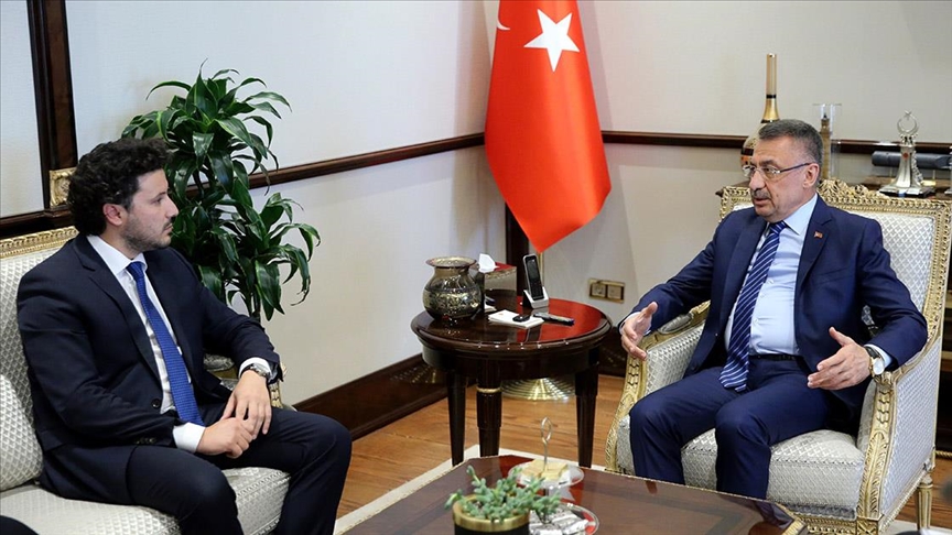 Cumhurbaşkanı Yardımcısı Oktay, Karadağ Başbakan Yardımcısı Abazoviç'i kabul etti