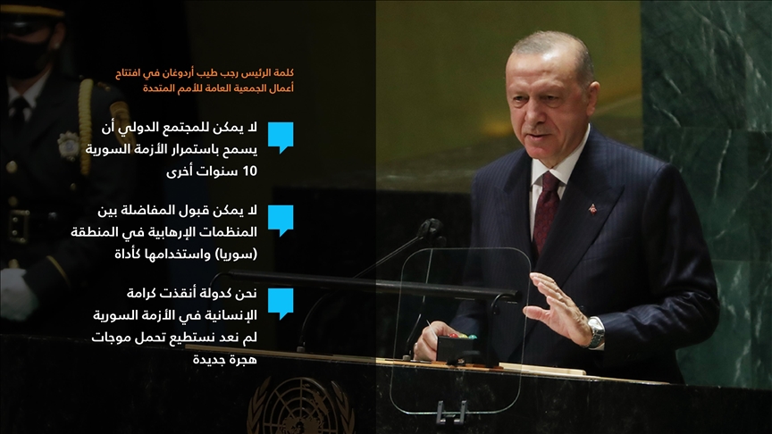 أردوغان: أنقذنا كرامة الإنسانية بسوريا ولن نتحمل موجات هجرة جديدة