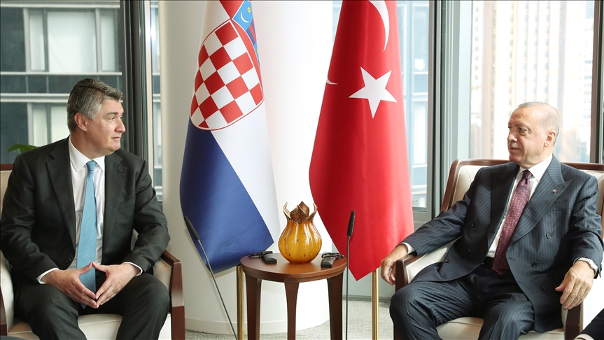 Erdogan se u New Yorku sastao s hrvatskim predsjednikom Milanovićem