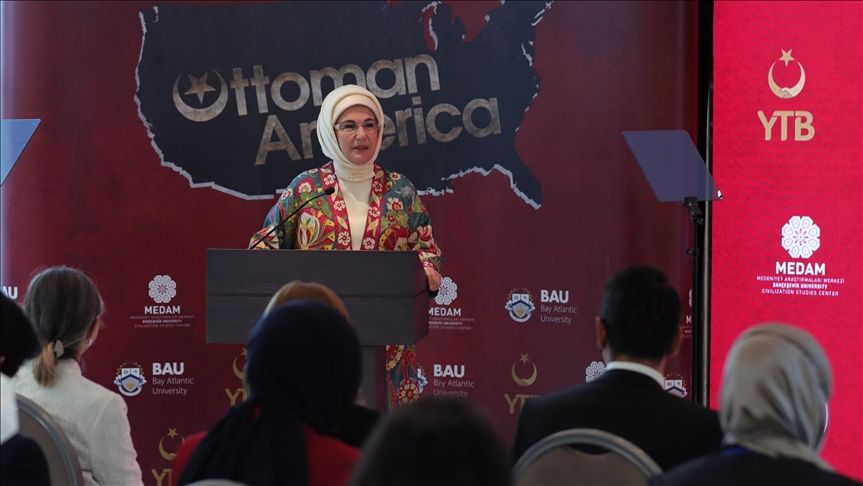 Turkey's first lady attends screening of documentary 'Ottoman America'