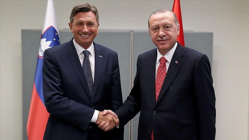 Erdogan s’entretient avec son homologue slovène, Borut Pahor