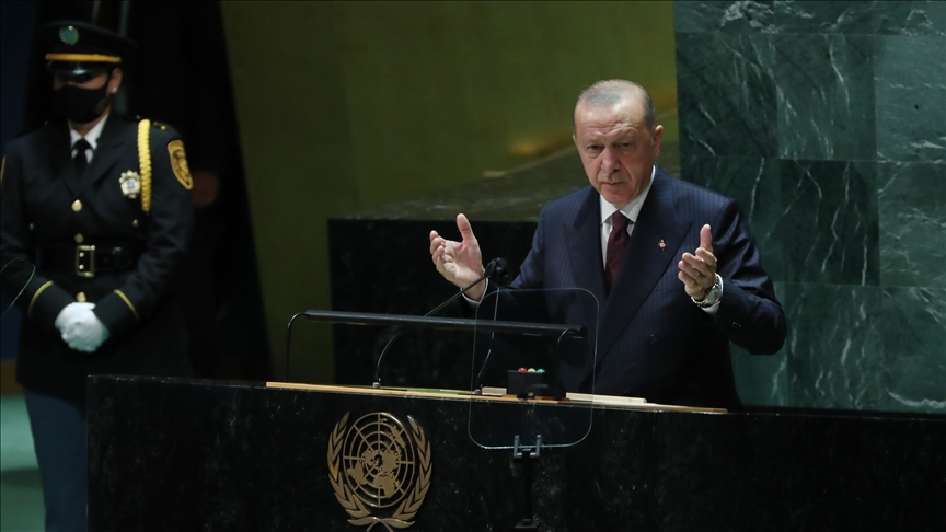 Президент Турции выступил на 76-й сессии ГА ООН