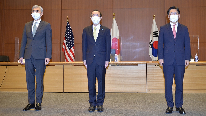 Japonya, ABD ve Güney Koreden Kuzey Korenin nükleersizleştirilmesine yönelik iş birliğinin artırılması mesajı