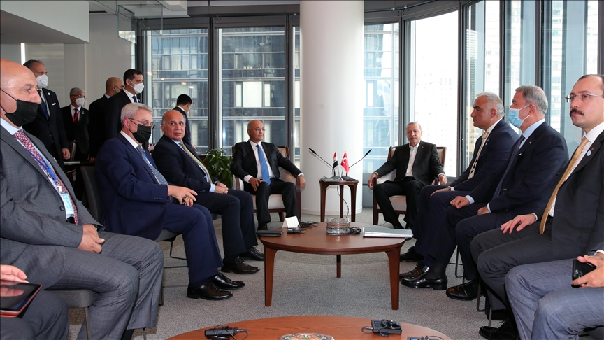 Turkish president meets with counterparts, other leaders in New York