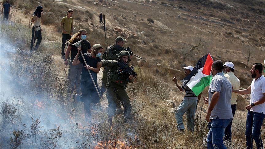Израильские поселенцы напали на палестинцев в ходе визита европейских дипломатов