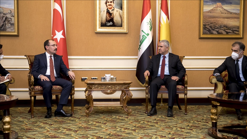 وزير التجارة التركي يعقد مباحثات في أربيل