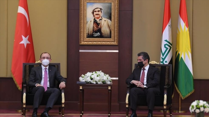 دیدار وزیر تجارت ترکیه با رئیس اقلیم کرد شمال عراق
