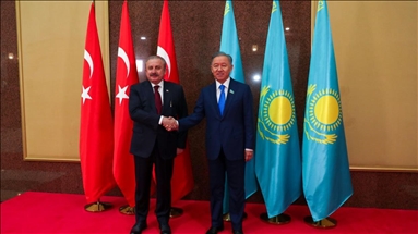 Turkish parliament speaker holds talks in Kazakhstan