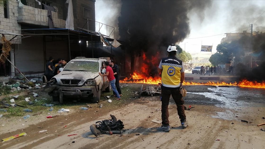 Suriyenin Cerablus ilçesinde düzenlenen terör saldırılarında 1 sivil öldü, 15i yaralandı