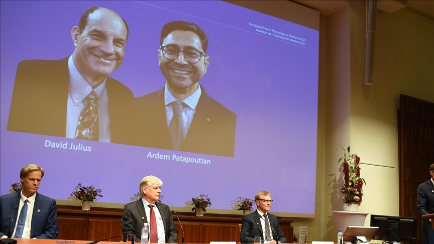 Los estadounidenses David Julius y Ardem Patapoutian reciben el Premio Nobel en medicina