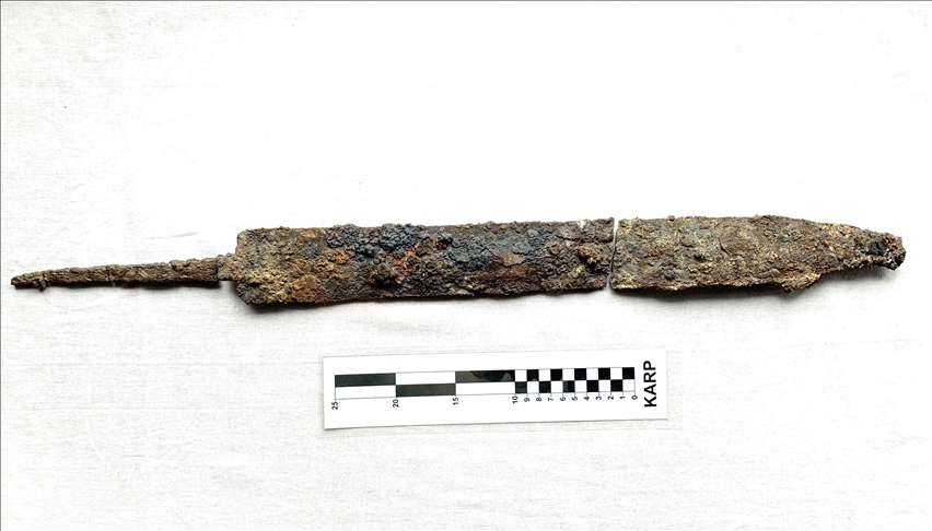 Komana Antik Kentindeki kazı çalışmalarında Roma kılıcı bulundu