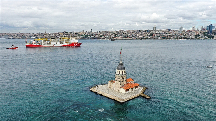 Yavuz sondaj gemisi Karadenizdeki ilk görevi için yola çıktı