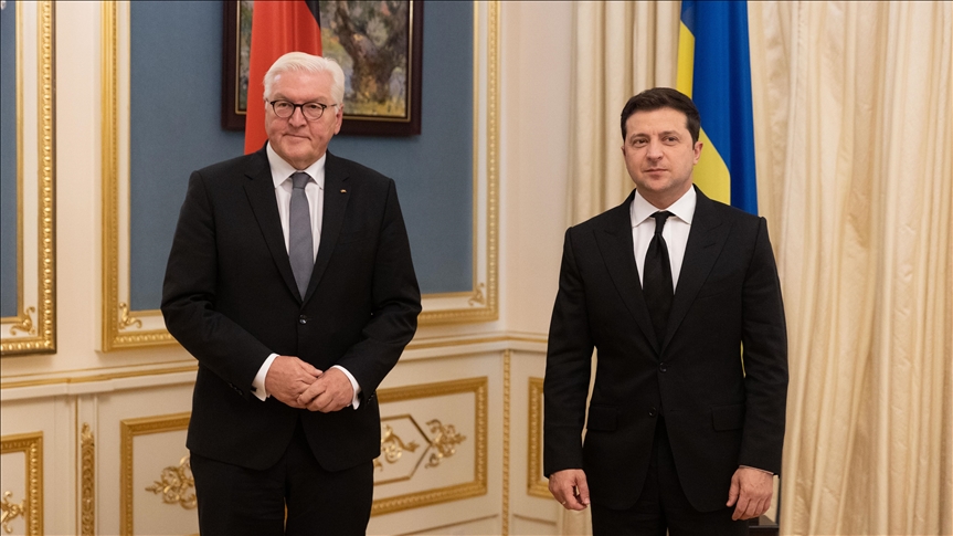 Ukrainian, German presidents meet in Kyiv