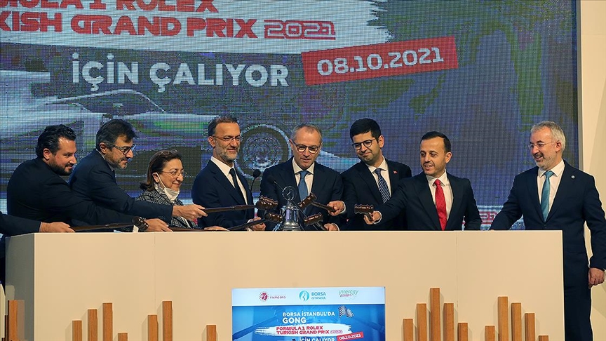 borsa istanbul da gong formula 1 rolex turkish grand prix 2021 icin caldi