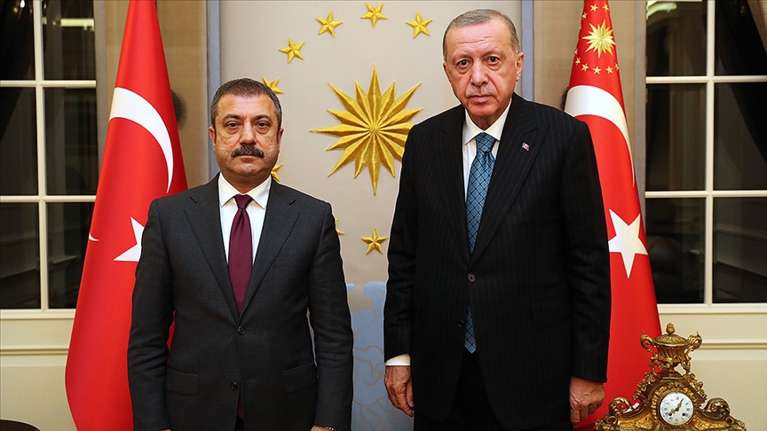 Cumhurbaşkanı Erdoğan, TCMB Başkanı Kavcıoğlunu kabul etti