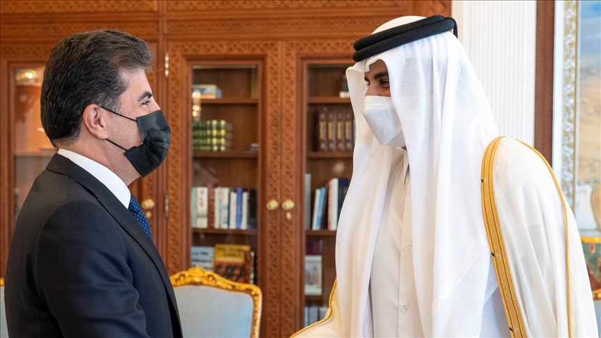 Udhëheqësi i Katarit zhvillon bisedime me liderin e rajonit kurd të Irakut në Doha