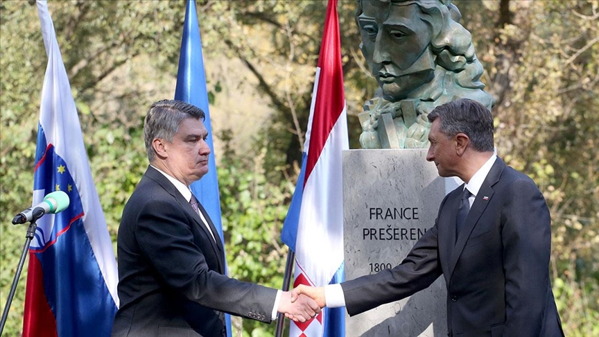 Hrvatska: Milanović i Pahor otkrili spomenik Francu Prešernu