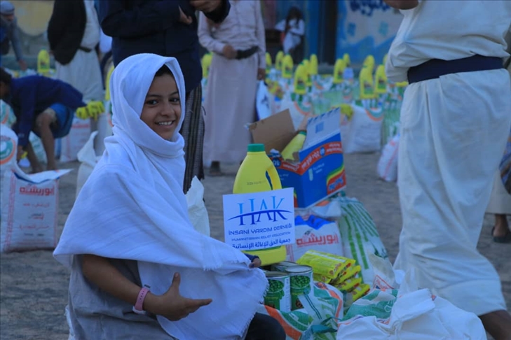 Hak İnsani Yardım Derneği’nden Yemen’e gıda yardımı