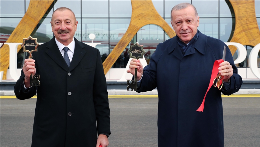 Erdogan i Aliyev otvorili Međunarodni aerodrom u Fuzuliju