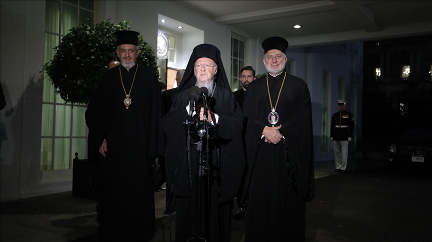ABD Başkanı Biden, Fener Rum Patriği Bartholomeos ile Beyaz Saray'da görüştü