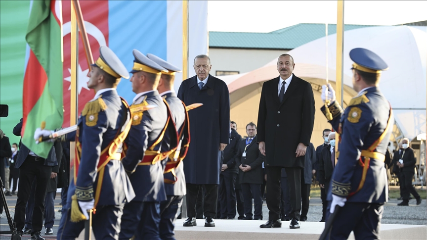 В Зангилане прошла церемония встречи президента Турции