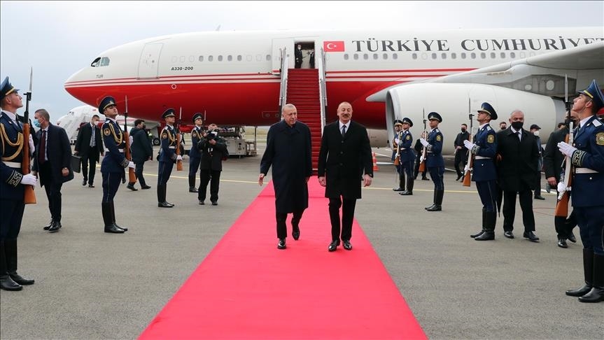 Azerbaïdjan: Erdogan est arrivé à Fuzuli où l'attendait son homologue Aliyev