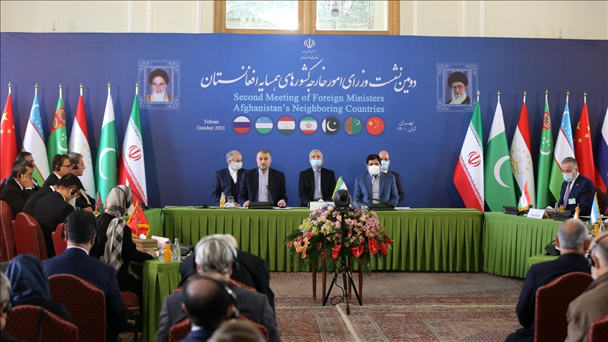 آغاز نشست وزرای خارجه «کشورهای همسایه افغانستان» در تهران 