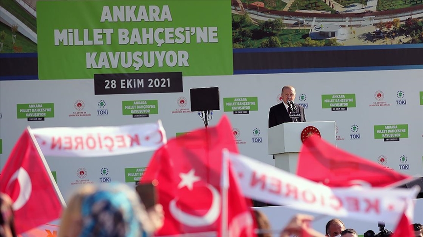 Cumhurbaşkanı Erdoğan: 2053 vizyonumuzun hedefi olan 'Yeşil Kalkınma Devrimi'nin lokomotif şehri Ankara olacak