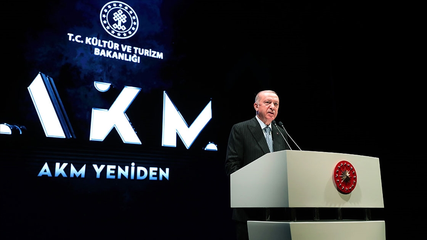 Cumhurbaşkanı Erdoğan: AKM, ülkemizin kültür-sanat nabzının attığı yer olarak asırlar boyunca ayakta kalacaktır