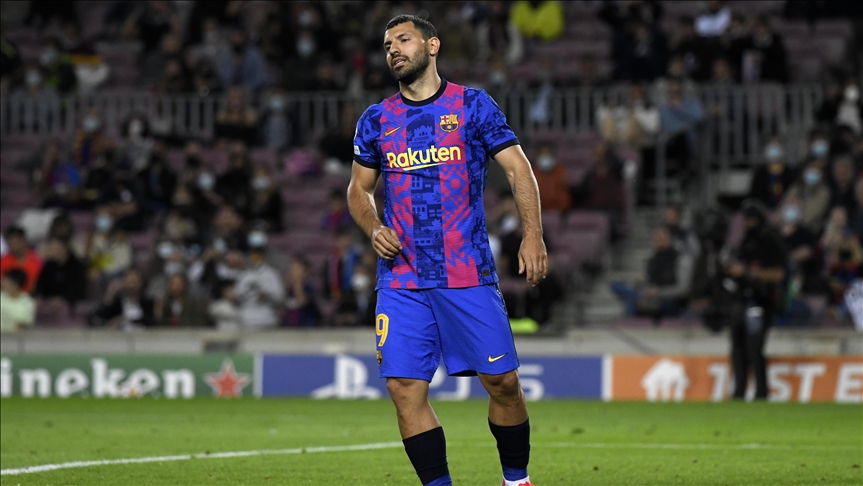 Barcelona forward Aguero taken to hospital for cardiac tests