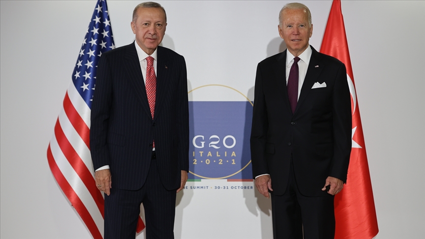 انطلاق لقاء أردوغان وبايدن في روما