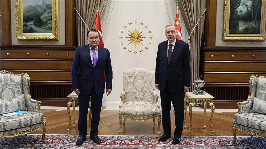 Cumhurbaşkanı Erdoğan, Türk Konseyi Genel Sekreteri Amreyevi kabul etti