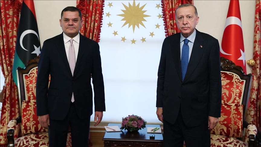 Turkish president receives Libyan premier in Istanbul