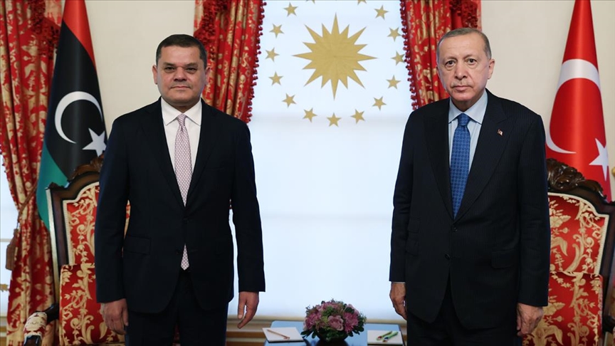 Cumhurbaşkanı Erdoğan, Libya Başbakanı Abdulhamid Dibeybe'yi kabul etti