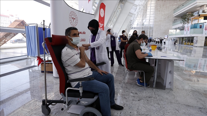 Over 117.24M coronavirus vaccine shots given in Turkey to date