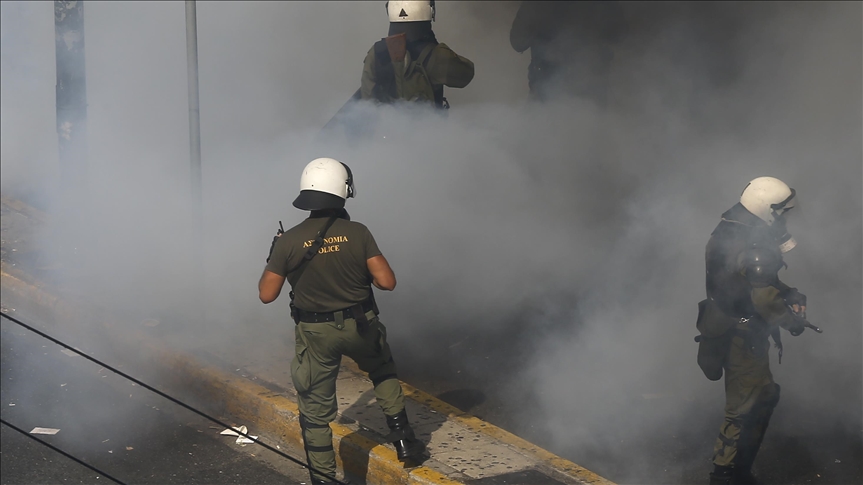 Police teargas seasonal firefighters in Greece, 1 injured