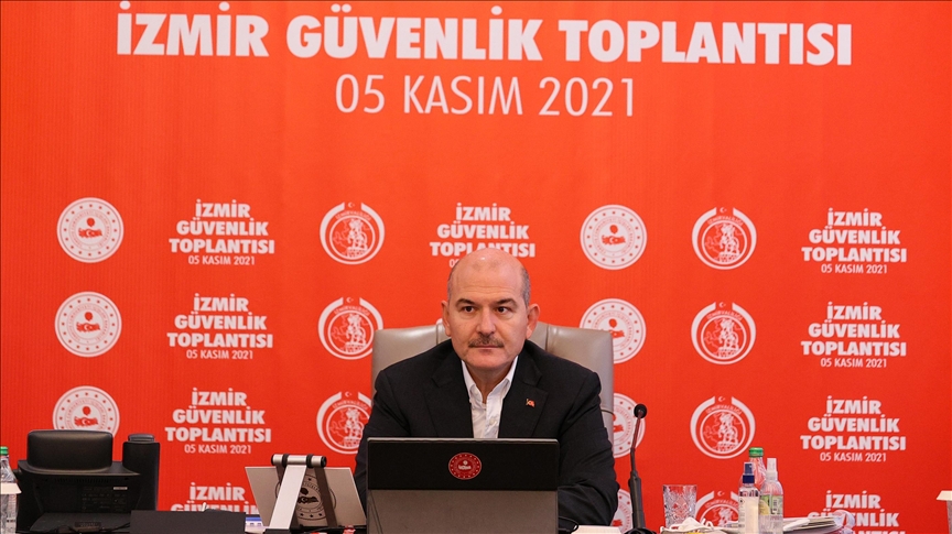 İçişleri Bakanı Süleyman Soylu, İzmirde güvenlik toplantısına katıldı