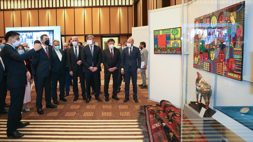 Millet Kütüphanesinde Kazakistan Yolu Türk Birliği Sergisi açıldı