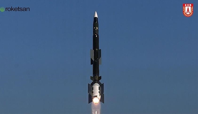 Turkey test-fires air defense missile Siper