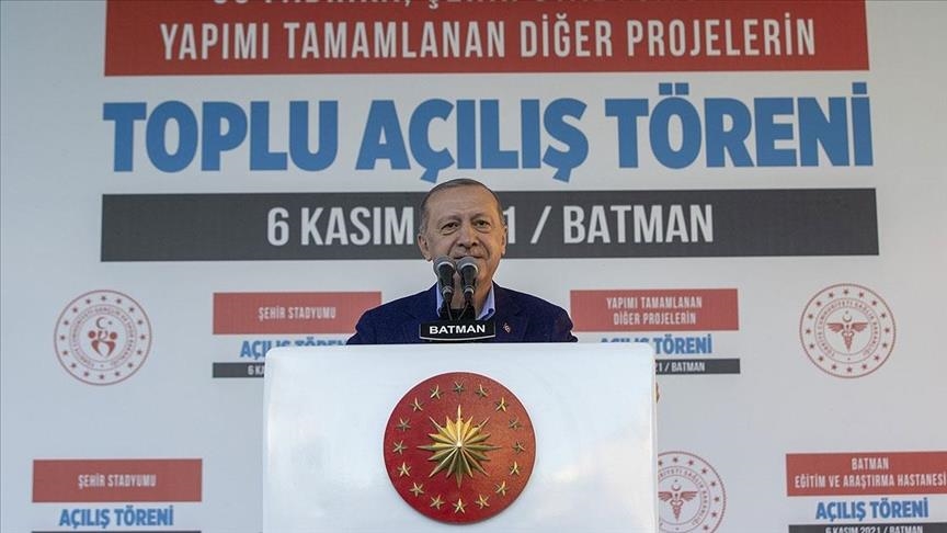 President Erdogan inaugurates huge Ilisu Dam in southeastern Turkey