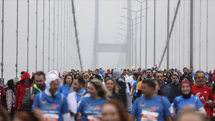 43. İstanbul Maratonunda halk koşusu yapıldı